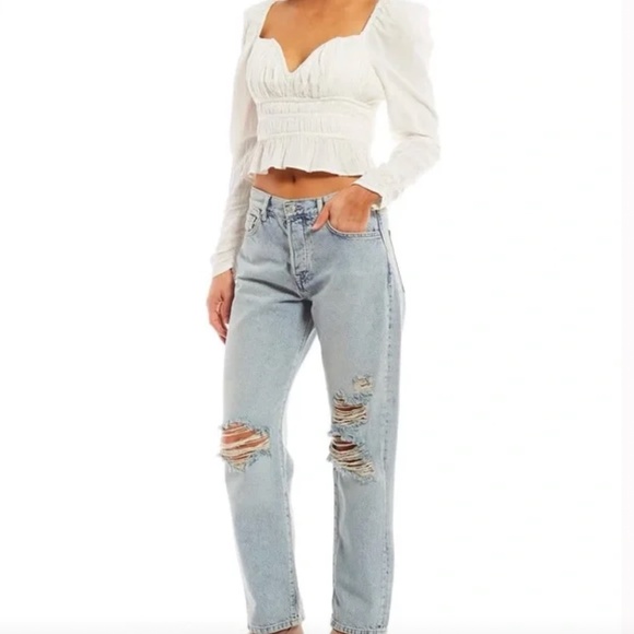 FREE PEOPLE | Aurora Long Sleeve Top M - Picture 1 of 10